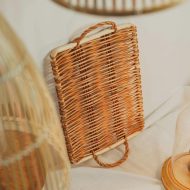 Woven Rattan Serving Tray - Image 8