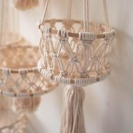 Mae Tiered Macrame Hanging Basket - Image 2