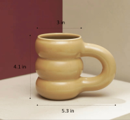 Chunko Thick Bubble Roll Ceramic Mug - Image 2
