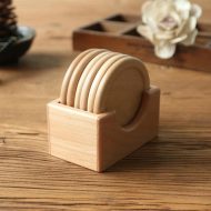 Pine Wood Coasters 6-Piece Set - Image 5