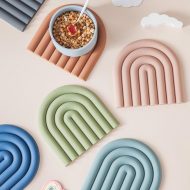 Rainbow Silicone Coasters