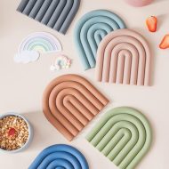 Rainbow Silicone Coasters - Image 4