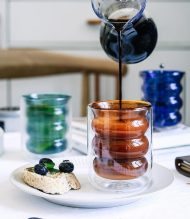 Double Wall Insulated Bubble Glass Cup - Image 4