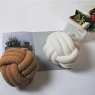 Triple Knot Cotton Fleece Pillow - Image 5