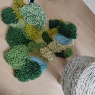 Forest Pond Mixed Pile Wool Area Rug and Tapestry - Image 3