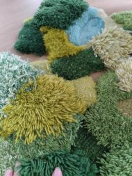 Forest Pond Mixed Pile Wool Area Rug and Tapestry - Image 6