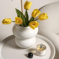 Ring Dance Plated Ceramic Vases - Image 2