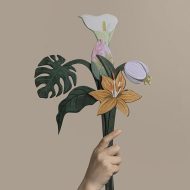 Tropical Paper Flower Bouquet - Image 2