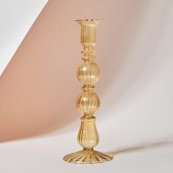 Fleur Pastel Glass Candlestick Holders - Image 8