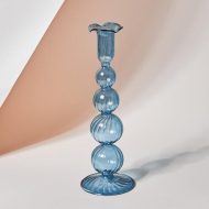 Fleur Pastel Glass Candlestick Holders - Image 9