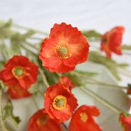 Faux Poppy Flowers - Image 3