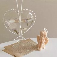 Cupid Glass Heart Vase - Image 5