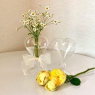 Cupid Glass Heart Vase - Image 2