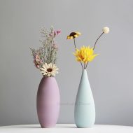 Soft Colored Ceramic Flower Vases - Image 4