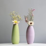 Soft Colored Ceramic Flower Vases - Image 7