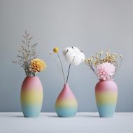 Ombre Rainbow Flower Vases - Image 3
