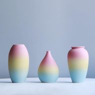 Ombre Rainbow Flower Vases - Image 4