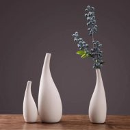 Water Drop White Porcelain Vase - Image 6