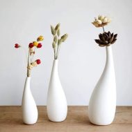 Water Drop White Porcelain Vase - Image 2
