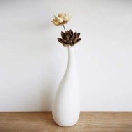 Water Drop White Porcelain Vase - Image 5