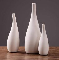Water Drop White Porcelain Vase - Image 8