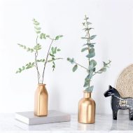 Elegant Gold Tabletop Vases - Image 3