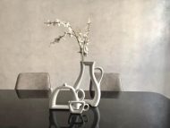 White Ceramic Tea Time Vases - Image 3