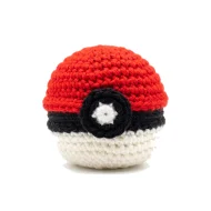 Shuppet reversible crochet pattern — the pattern crocheted up as a closed ball