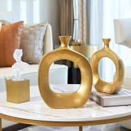 Sophia Gold Hollow Vases - Image 2