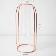 Geometric Floating Iron and Glass Propagation Vase - Image 11