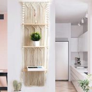 3-Tier Macrame Hanging Shelves - Image 2