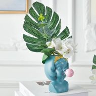 Bubble-Blowing Babe Bust Planter Vase - Image 2