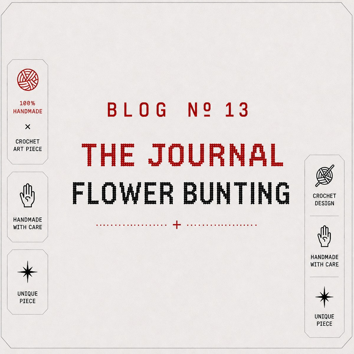 BLOG Nº 13 — Crochet Flower Bunting: A Free Pattern and Spacing Guide