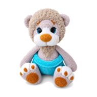 Crochet lion cub pattern, colourway, from the SageandSilky lion cub amigurumi PDF