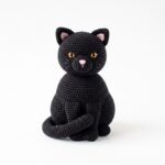 Black Cat crochet pattern — amigurumi cat pattern (SageandSilky MOD Nº 112)