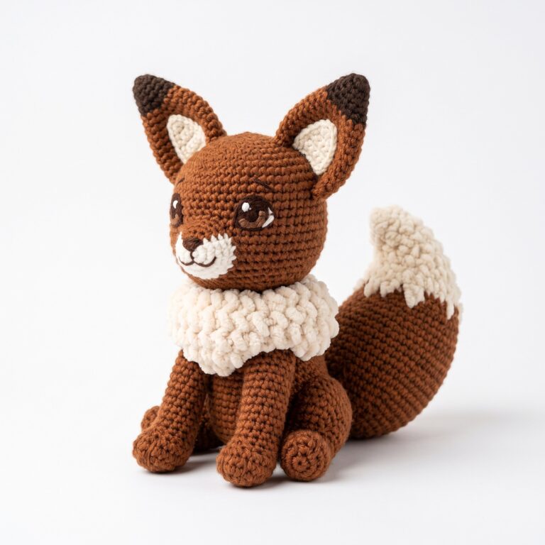 Eevee crochet pattern — eevee crochet pattern amigurumi (SageandSilky MOD Nº 61)