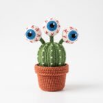 Eyeball Cactus crochet pattern — crochet eyeball pattern (SageandSilky MOD Nº 110)