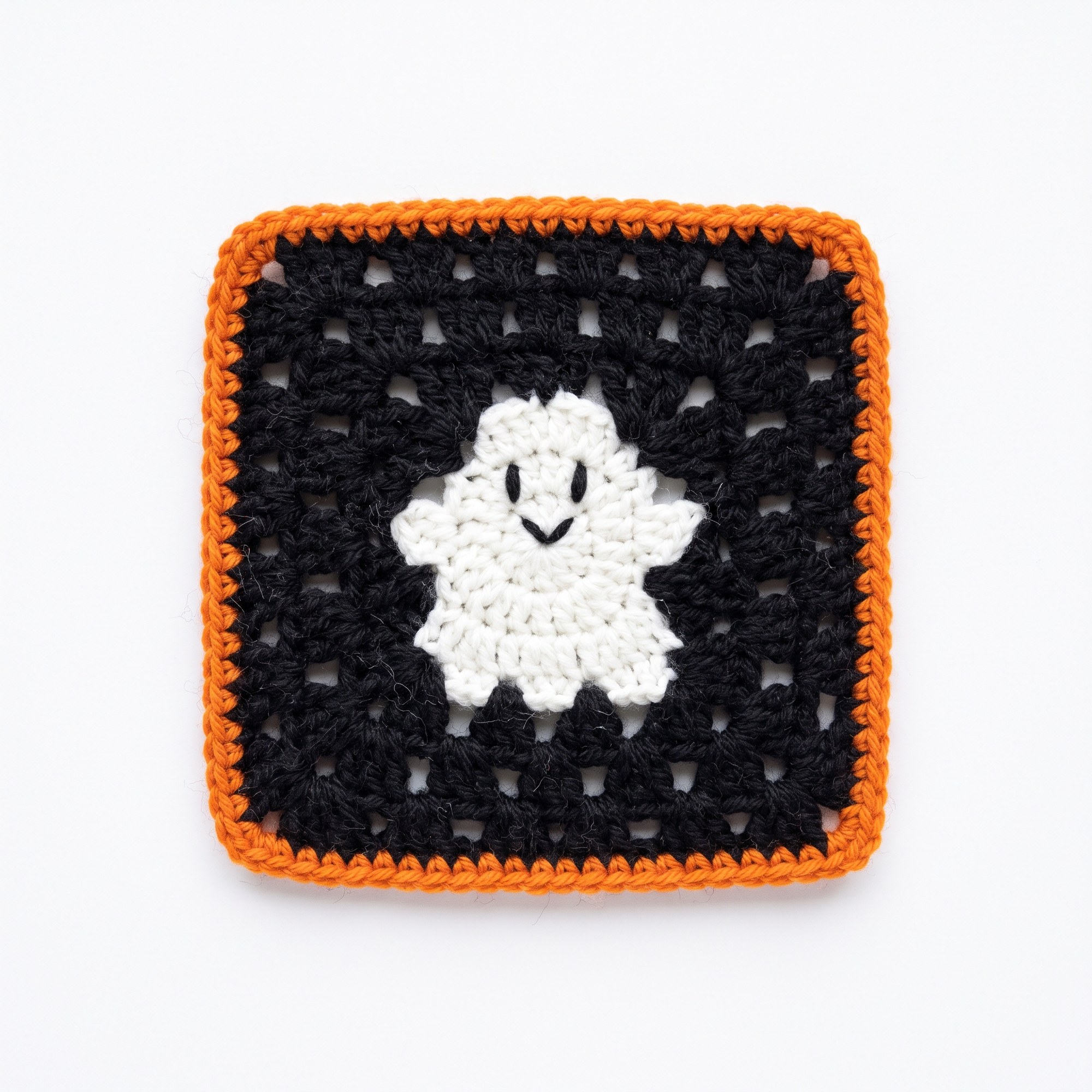 Ghost Granny Square Crochet Pattern 1 Ghost Granny Square crochet pattern — halloween crochet blanket patterns