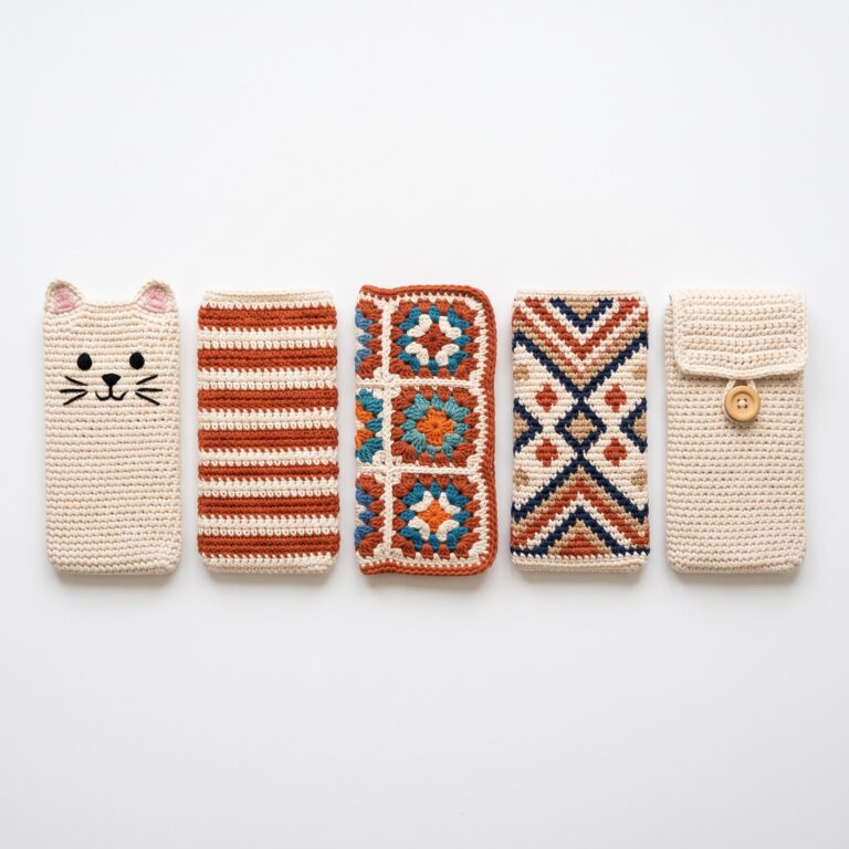 Glasses Case crochet pattern — crochet glasses case pattern (SageandSilky MOD Nº 68)