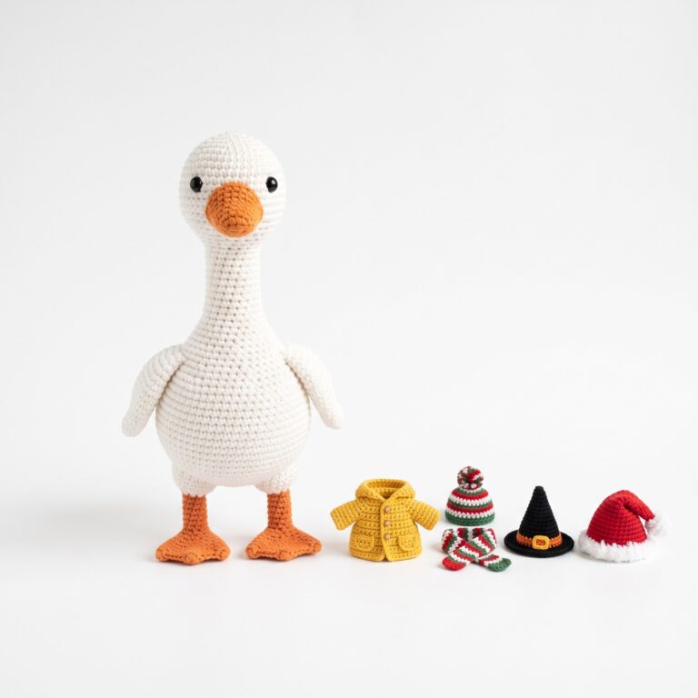 Goose crochet pattern — crochet goose pattern (SageandSilky MOD Nº 118)