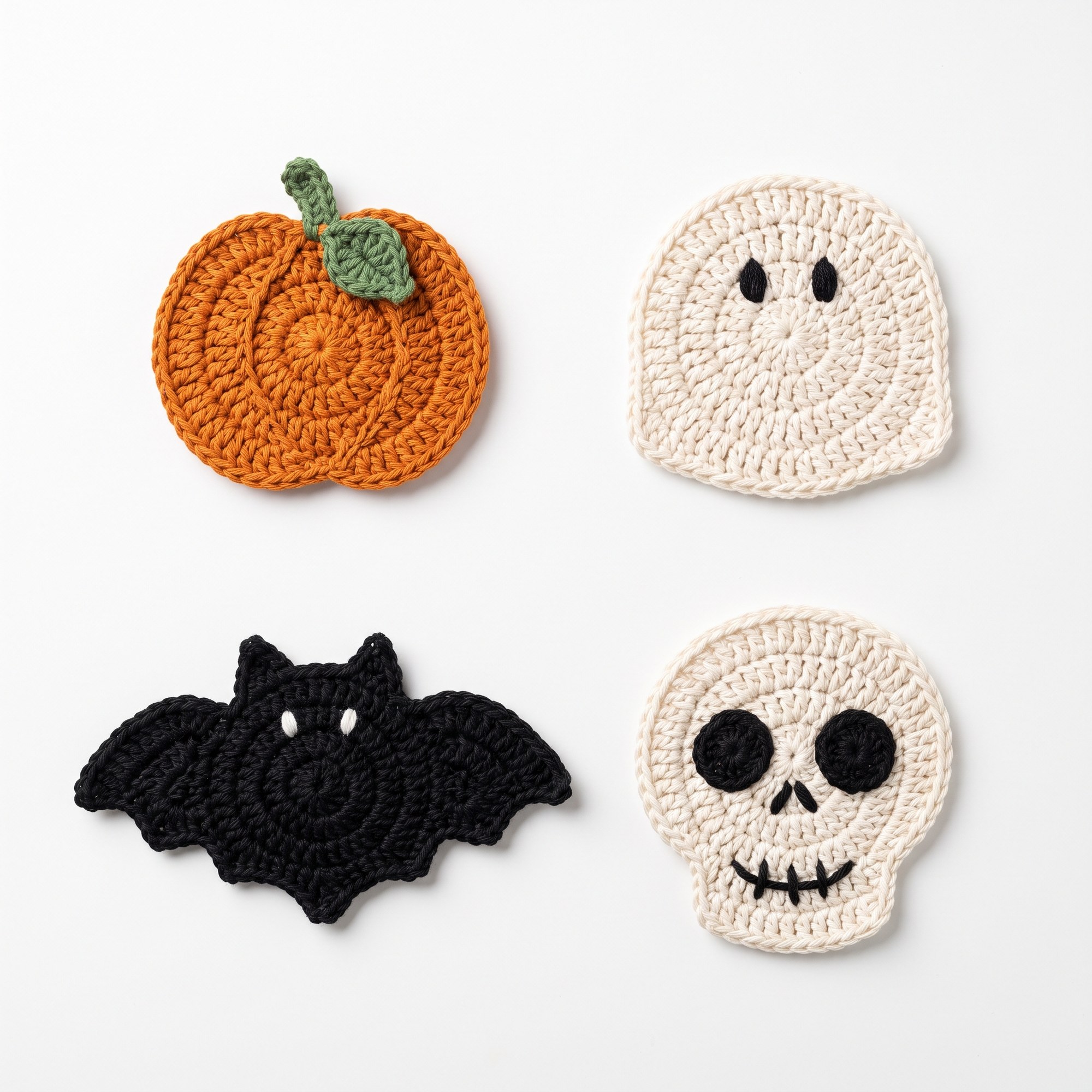 Halloween Coaster Set · 4-in-1 Crochet Pattern Bundle 1 Halloween Coaster Set · 4-in-1 crochet pattern — halloween crochet coaster pattern