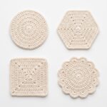 Minimalist Coaster Set crochet pattern — minimalist crochet coaster set (SageandSilky MOD Nº 50)