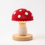 Mushroom Night Light crochet pattern — crochet mushroom lamp pattern (SageandSilky MOD Nº 98)