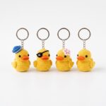 Rubber Duck Keychain Set crochet pattern — crochet duck keychain pattern (SageandSilky MOD Nº 91)