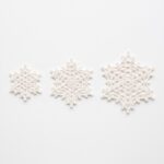 Snowflake Trio crochet pattern — crochet snowflake pattern (SageandSilky MOD Nº 79)