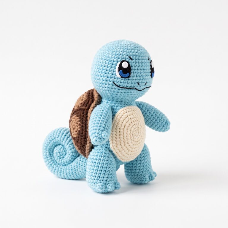 Squirtle Low-Sew crochet pattern — squirtle crochet pattern low sew (SageandSilky MOD Nº 58)
