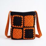 Trick-or-Treat Tote crochet pattern — granny square halloween bag (SageandSilky MOD Nº 45)